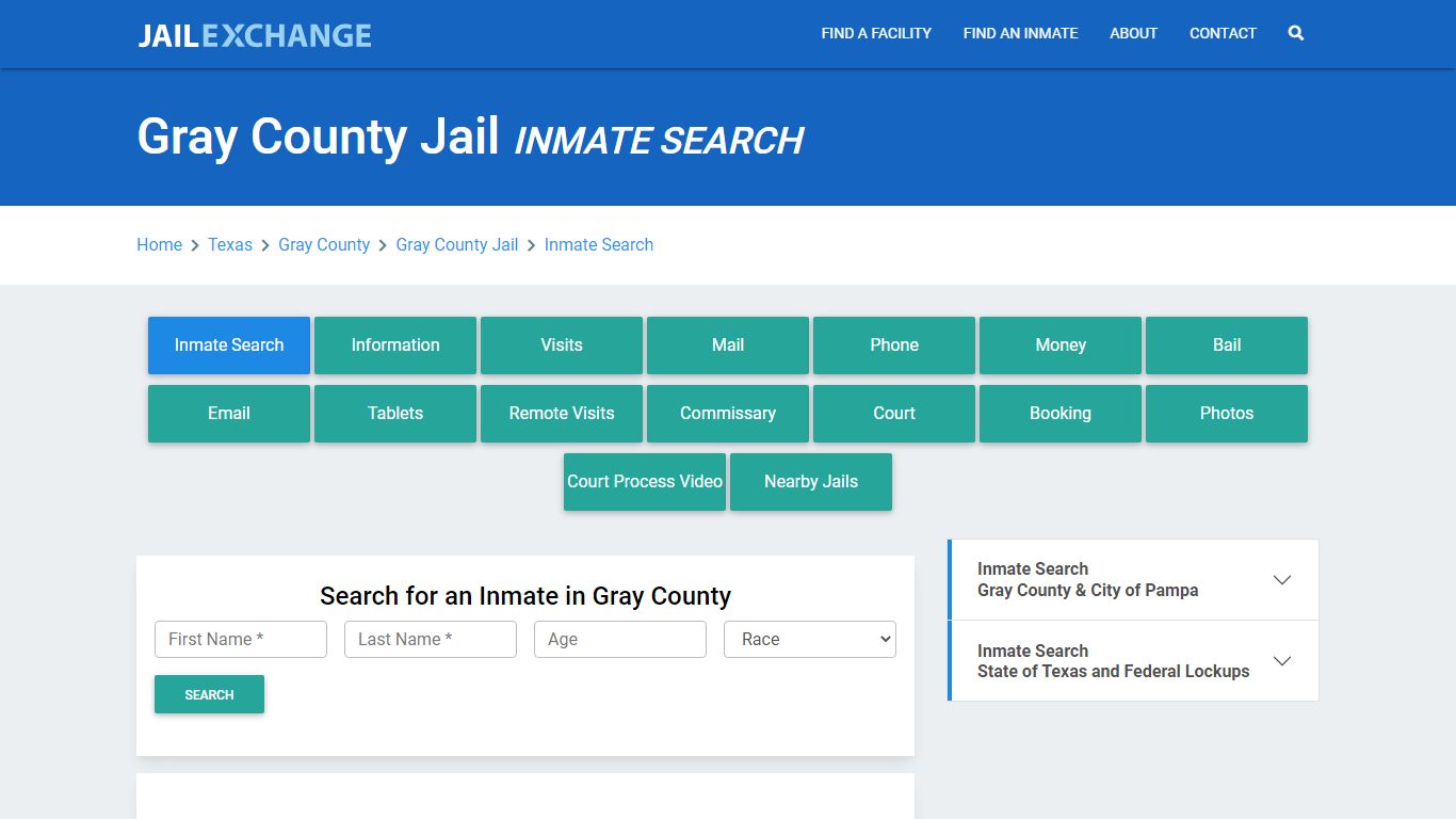 Gray County Jail, TX Inmate Search: Roster & Mugshots